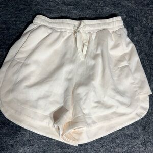 Women's Athletic Cream Shorts